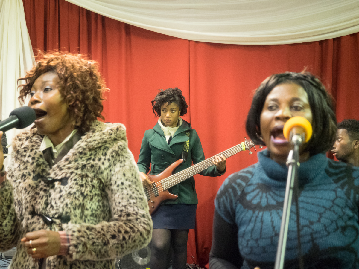 Anna Opoku on the left, Nina Nkansah in the center and Rose Boadu