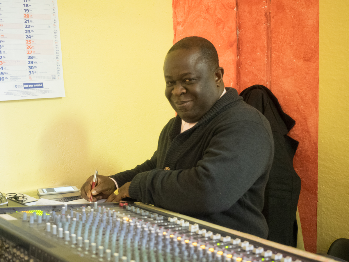 Francis Asare Kwabena is also the sound engineer